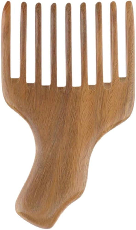 Peigne à cheveux afro en bois
